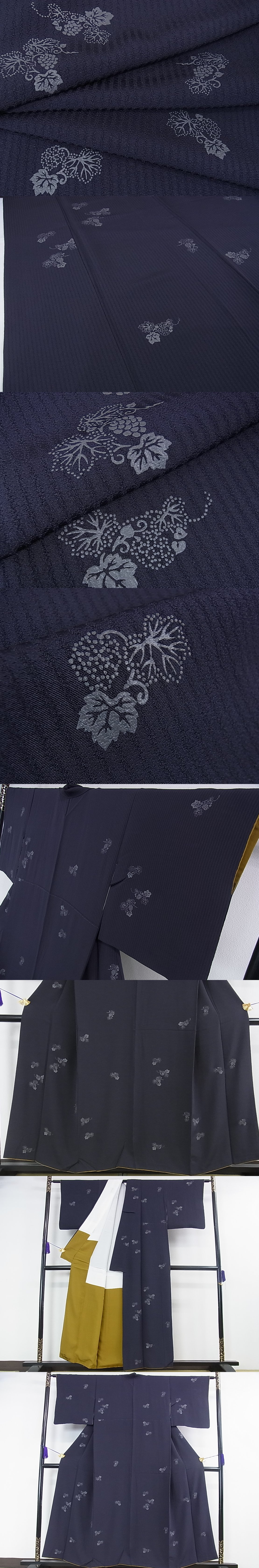 平和屋2■極上　印傳　小紋　葡萄唐草文　逸品　DZAA0426kh4