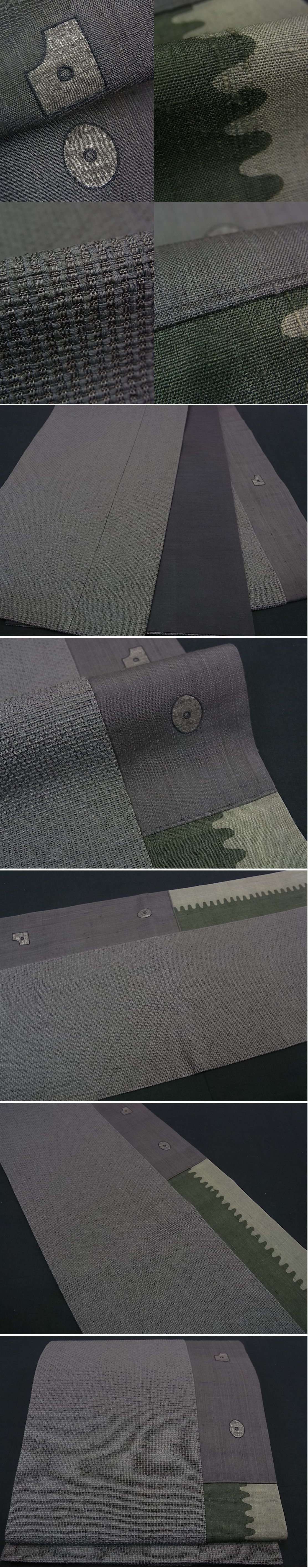 最低値平和屋■極上　太鼓柄袋帯　丸山正　Maru Factory　刀布　逸品s6906 仕立て上がり