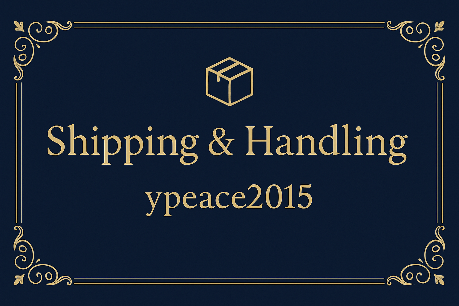 ypeace2015 Shipping